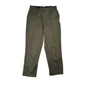 Everlane Dream Pant Womens Size S Trouser Green Pull On Front Seam Crop